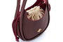Lucky Bees Bolsa de Hombro Claret Red (Rojo Burdeos) en Cuero de Polivinilo Elegante y Versátil para Mujer